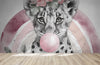 papier peint panoramique lion bubble gum