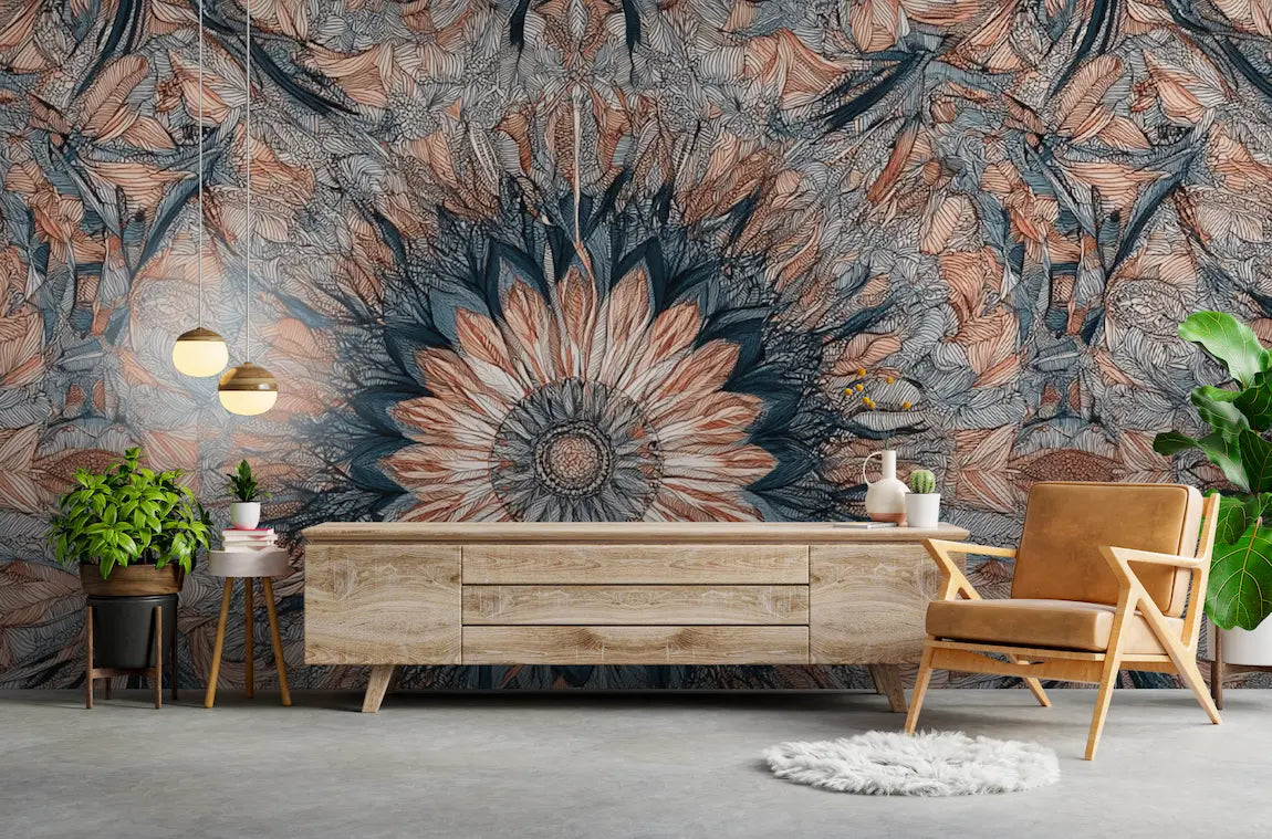papier peint panoramique mandala
