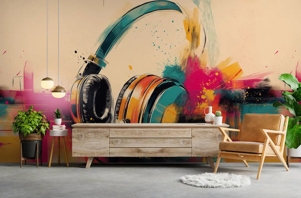 papier peint panoramique musique