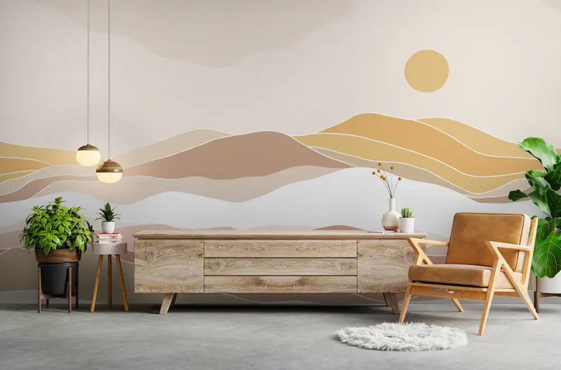 papier peint panoramique sepia 