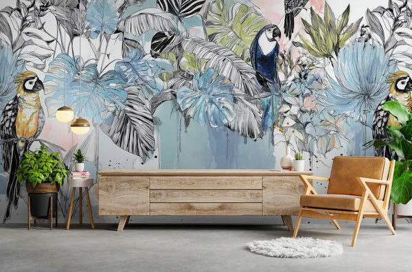 papier peint panoramique sous pente