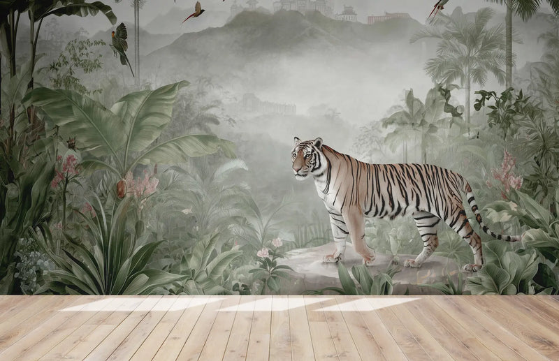 papier peint panoramique tigre