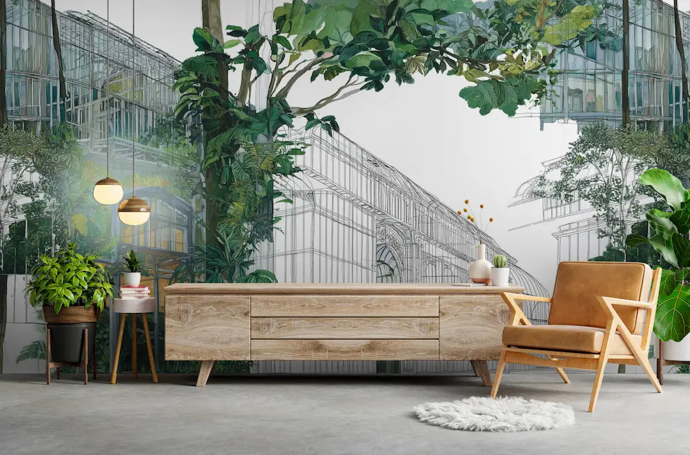 papier peint plage tropical