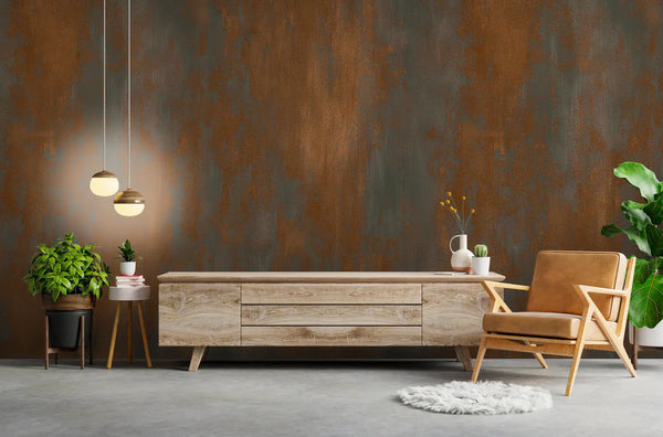 papier peint rouille