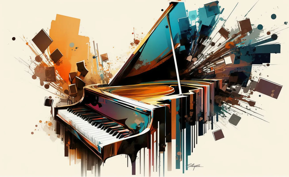 Papier peint musique art moderne