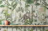 Papier peint Papier peint animaux et palmiers luxuriant de exotique