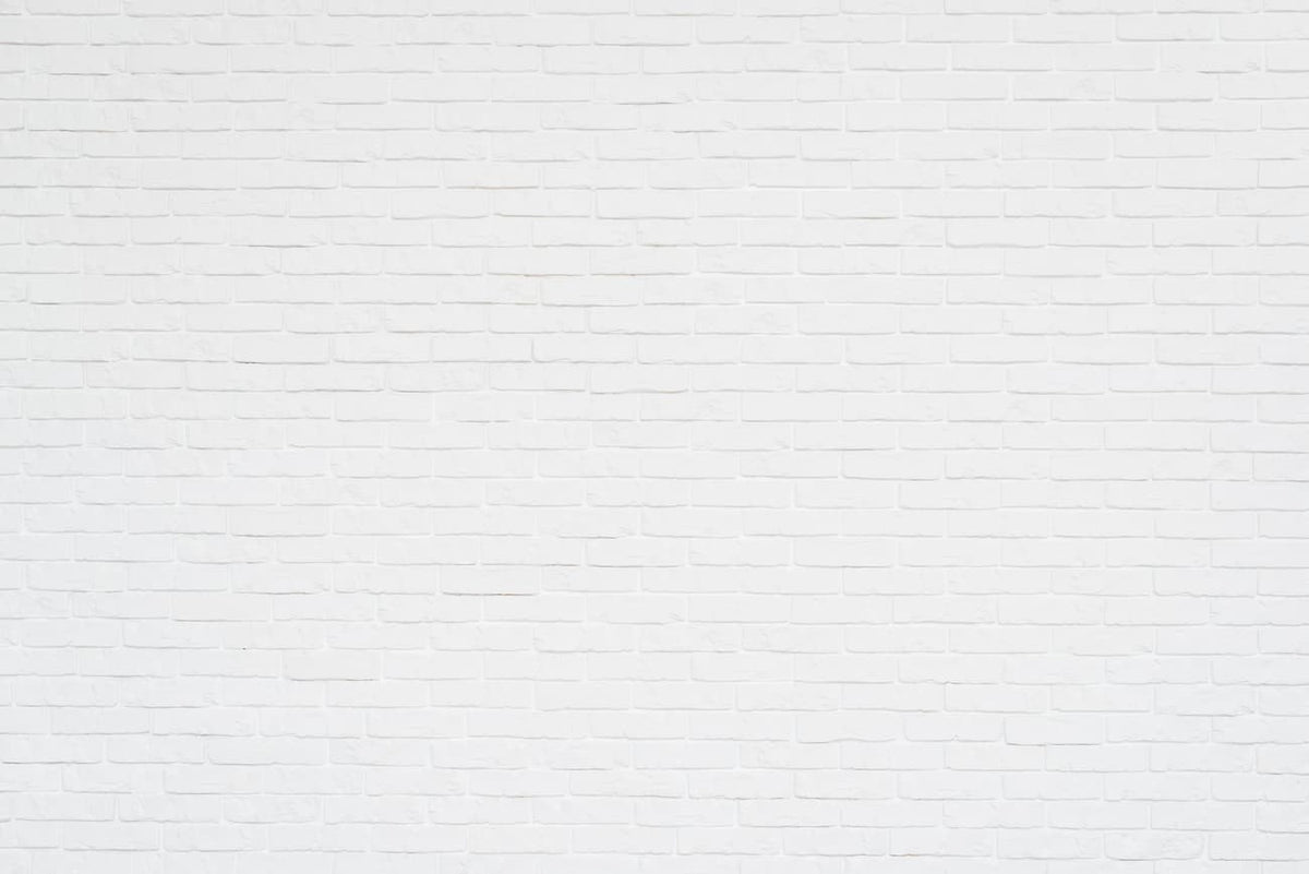 Papier peint briques blanche retro