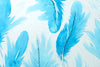 Papier peint plume bleue vintage