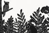 Papier peint jungle tropicale et animaux sombres