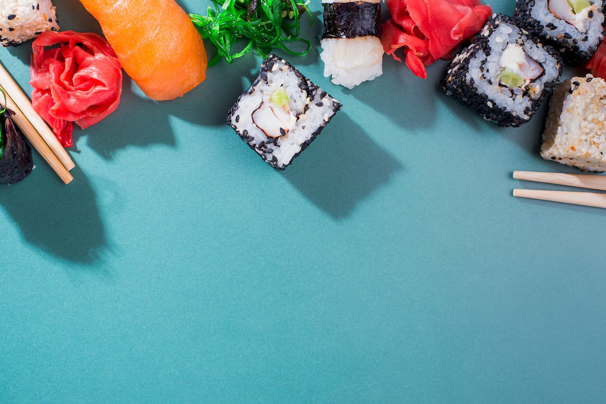 Papier peint japonais sushi