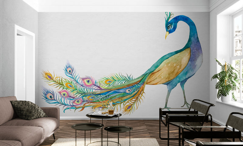 Papier peint Papier peint paon design apporte une vives