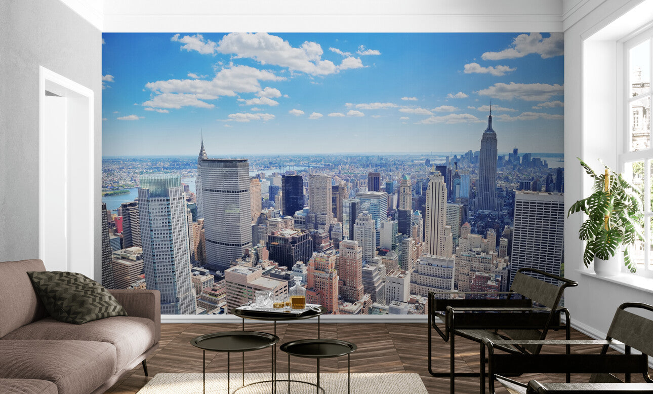 Papier peint Papier peint panoramique vue sur new york d'inspiration américaine, urbaine