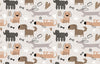 Papier peint chien géométrique
