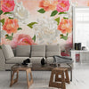 Papier peint Papier peint roses géantes de pivoines apporte