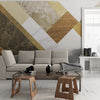Papier peint Papier peint motif géométrique marbre et bois géométrique abstrait, contemporain,