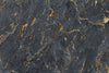 Papier peint pierre marbre noir et doré