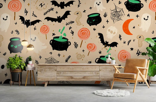 tapisserie murale halloween 