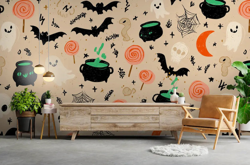 tapisserie murale halloween 