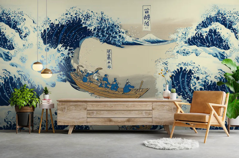 tapisserie vague japonaise 