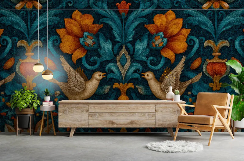 tenture murale médiévale 