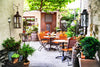 Papier peint panoramique terrasse de café