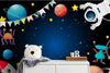 Papier peint Papier peint enfant astronautes et fusée inspiré du vives