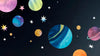 Papier peint enfant planètes