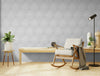 Papier peint Papier peint 3D hexagone blanc géométrique de scandinave,