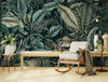 Papier peint Papier peint feuillage tropical vintage dense luxuriant de évoque