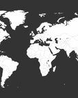 Black and gray world map wallpaper