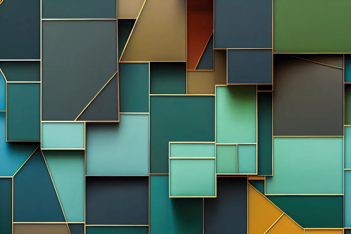Colorful 3D block wallpaper