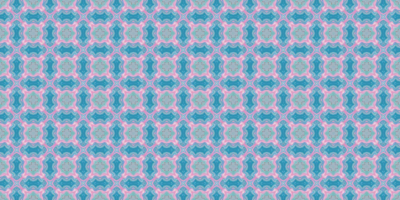 Blue and pink Baroque wallpaper