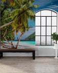 Panoramic paradise island wallpaper