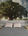 Panoramic landscape with giant tree wallpaper