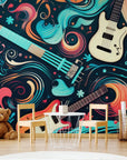 Music wallpaper guitars