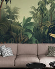 Panoramic dense jungle wallpaper