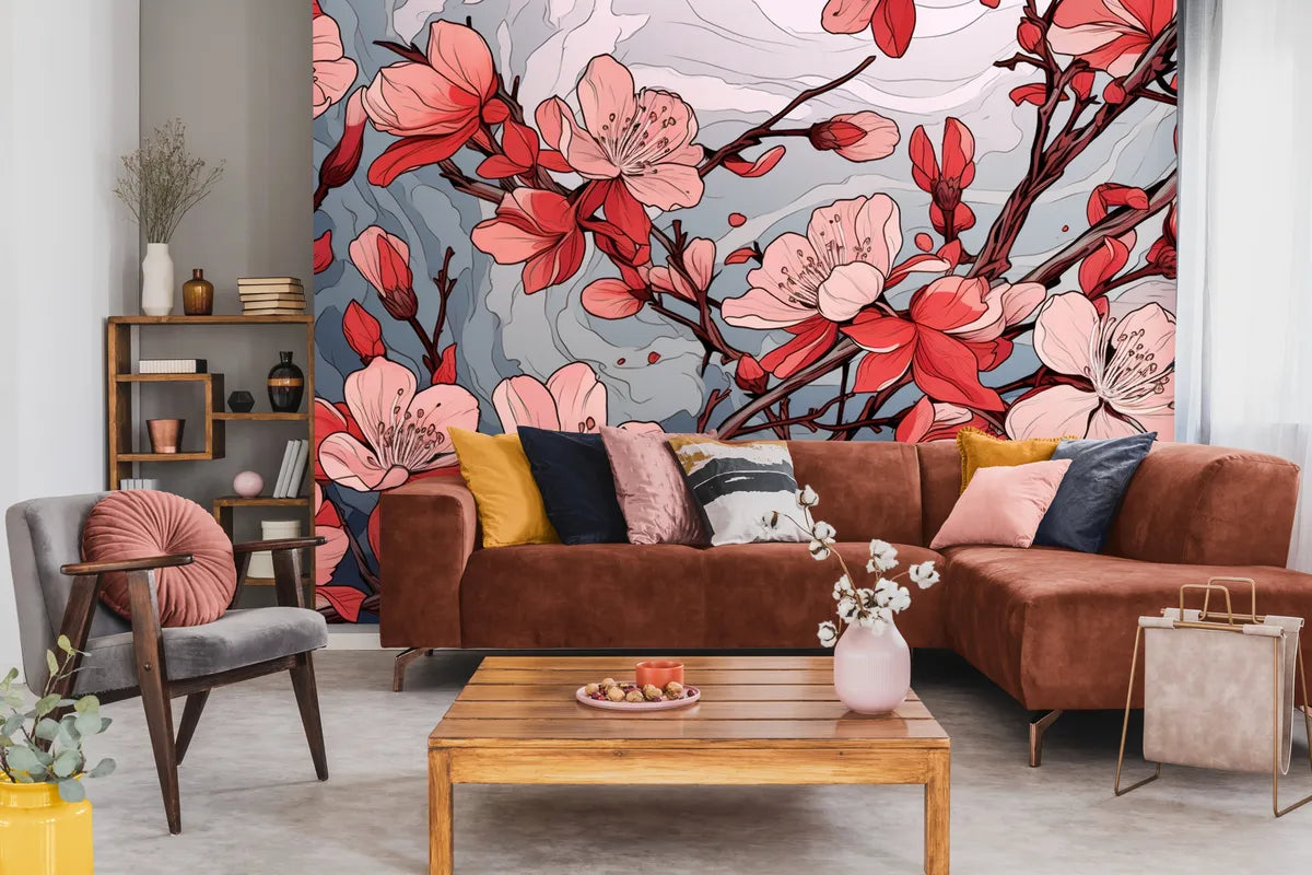 Japanese wallpaper cherry blossoms