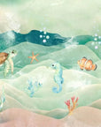 Child's wallpaper with marine animals