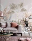 Pink tropical plants wallpaper