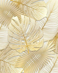 Yellow palm leaves wallpaper