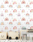 Children's rainbow wallpaper