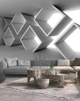 Gray 3D square wallpaper