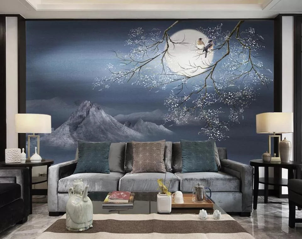 Japanese wallpaper full moon