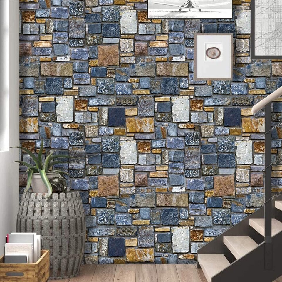 Blue stone wallpaper