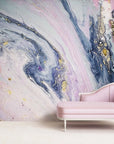Pink marble abstract art wallpaper
