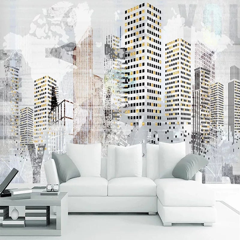 Panoramic wallpaper creative buildings