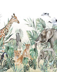 Papier peint plantes et animaux tropicaux
