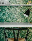Green foliage and keys wallpaper