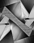 Metallic geometric pattern 3D wallpaper