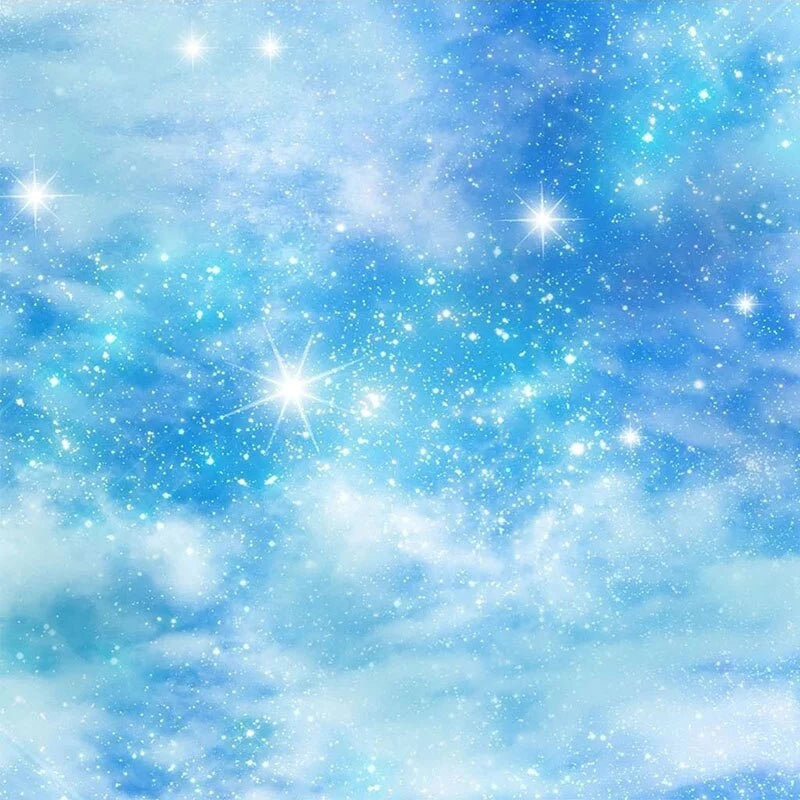 Starry blue sky wallpaper